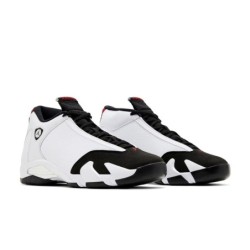 Air Jordan 14 Texture Blanc/Rouge Tactile