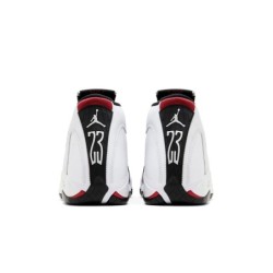 Air Jordan 14 Texture Blanc/Rouge Tactile
